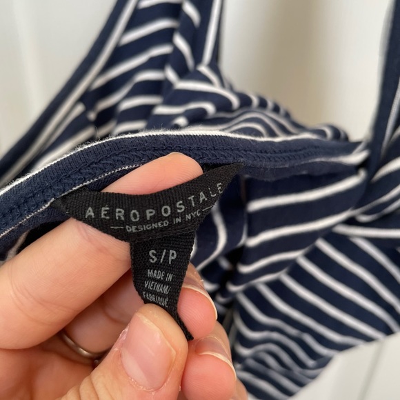 Striped halter neck top - Picture 2 of 2